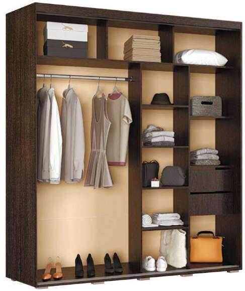 Шкаф-купе Крафт-6 БТС (Белый)