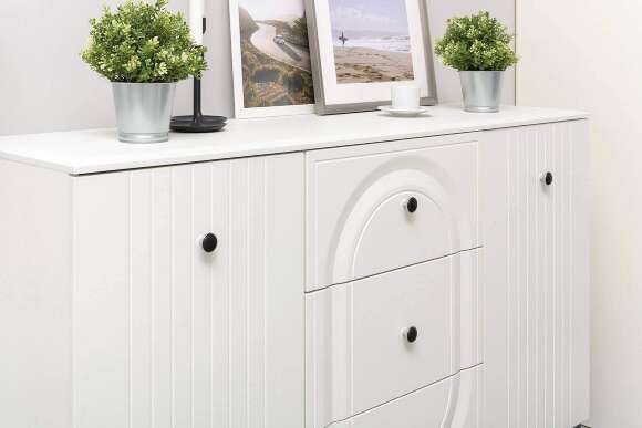 Комод Валенсия 13.309.01, Белый шагрень