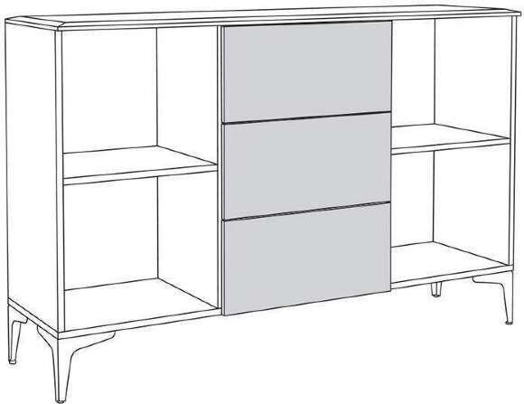Комод Валенсия 13.309.01, Белый шагрень