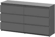 Денвер комод с ящиками 1,38 м / Графит серый
