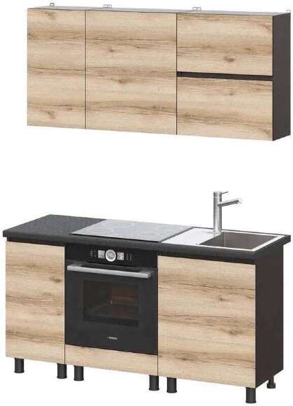 Шкаф под духовку 60 см Берген 6д1 (Венге/Дуб Делано)