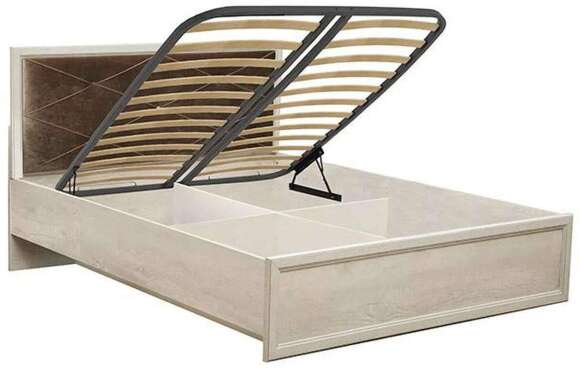 Кровать двуспальная с ортопедическим осн. 32.25-01 Сохо (1400) бетон пайн белый