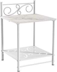 Тумба прикроватная Ницца 42.42, Мрамор белый