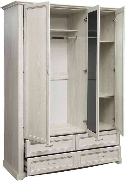 Шкаф для одежды Сохо 32.02, Бетон пайн белый