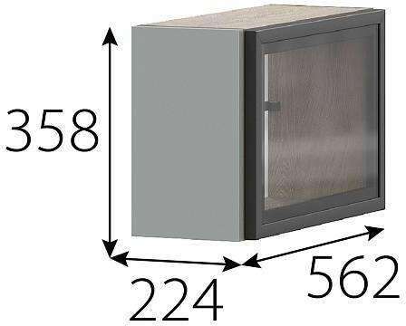 КГ Этна Шкаф навесной барный 2АТП1Я Софт Грей КГ Этна Шкаф навесной барный 2АТП1Я Софт Грей
