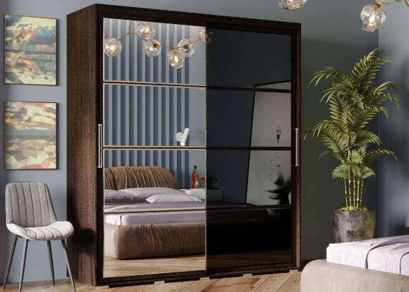 Шкаф-купе Крафт-6 БТС (Черный)