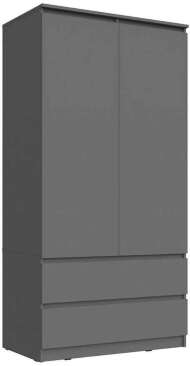 Шкаф 2-створчатый с ящиками Челси (МИФ) Графит Шкаф 2-створчатый с ящиками Челси (МИФ) Графит