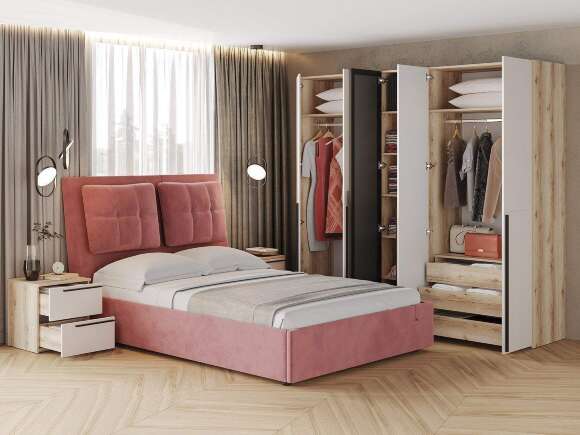 Спальня Арден 2 Дуб Делано / Сантьяго софт Спальня Арден 2 Дуб Делано / Сантьяго софт