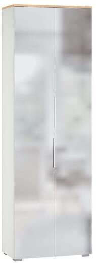 Октава Шкаф для одежды 13.338 Белый шагрень/Дуб Вотан