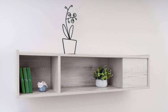 Полка навесная Флекс 10 Дуб Шавиниган Полка навесная Флекс 10 Дуб Шавиниган