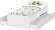 Токио кровать одинарная 0,9 с основанием и 2 ящиками / Белый текстурный