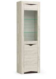 33.14-01 Лючия шкаф-пенал бетон/венге 33.14-01 Лючия шкаф-пенал бетон/венге