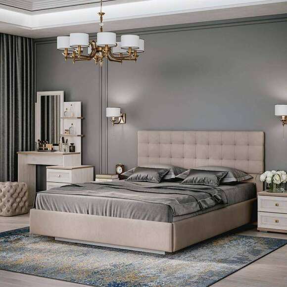 Кровать 140x200 с гибким основанием, серия 2