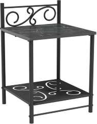 Тумба прикроватная Ницца 42.42, Мрамор черный