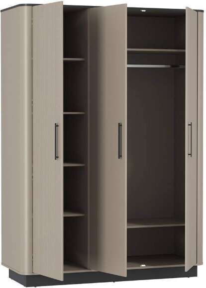 Шкаф для одежды Фиделия 76.09, Серый камень, Мрамор черный Шкаф для одежды Фиделия 76.09, Серый камень, Мрамор черный