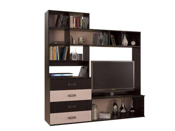 Стенка в гостиную Белла, венге