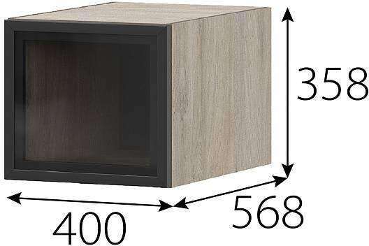 КГ Этна шкаф навесной барный 400 РМДФ