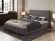 Милана кровать 140 Tenerife espresso (серо-коричневый)