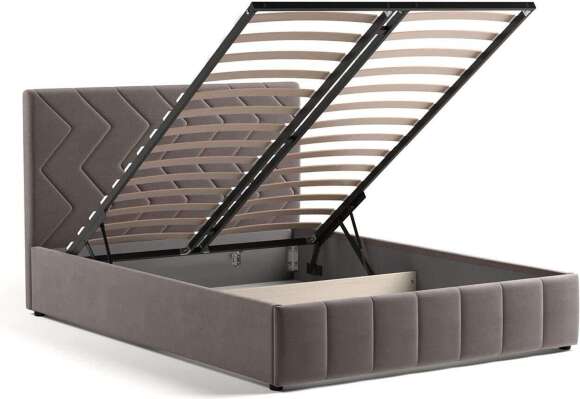 Милана кровать 140 Tenerife espresso (серо-коричневый)
