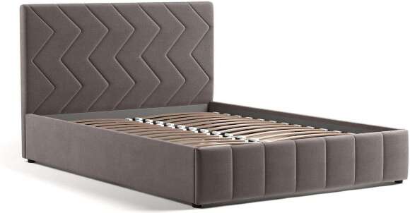 Милана кровать 140 Tenerife espresso (серо-коричневый)