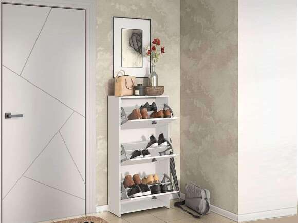 Обувница Альта Белый