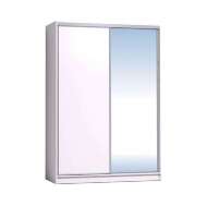 Шкаф-купе 1600 с зеркалом Домашний Глазов-мебель (Белый)