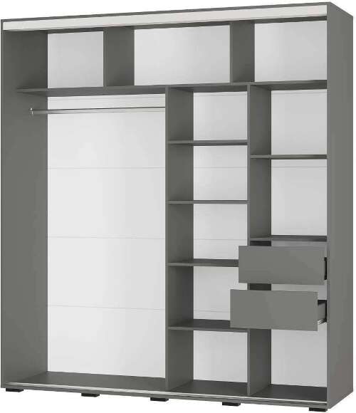 Шкаф-купе Крафт-6 ШКК-06 графит