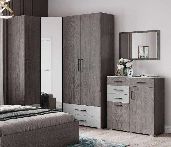 Шкаф-пенал с ящиками Теана (ТЭКС) Ясень Анкор темный Шкаф-пенал с ящиками Теана (ТЭКС) Ясень Анкор темный