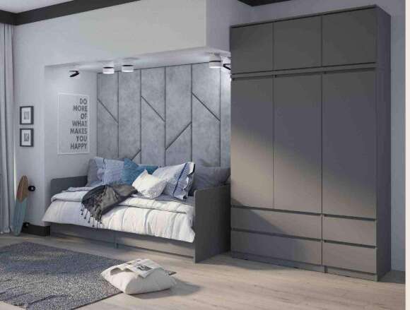 Тумба (антресоль) 900 Челси (МИФ) Графит