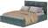 Кровать 160х200 с проложками ДСП Линда, морская волна