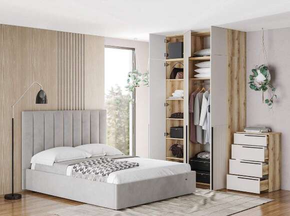 Спальня Арден 3 Дуб Делано / Сантьяго софт Спальня Арден 3 Дуб Делано / Сантьяго софт