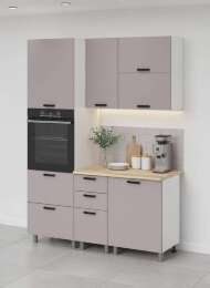 МК Аленушка 1,6м ПД 2 Лаванда Кашемир,скоба черный,сонома