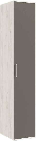 Пенал Фиеста New графит / дуб крафт белый