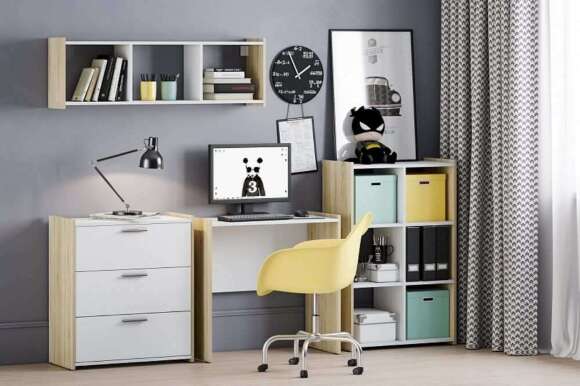 Комод Симпл НМ 013.19 дуб сонома/белый