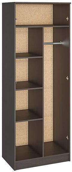 Шкаф 2-х створчатый комбинированный без зеркала Ронда венге / дуб белфорд