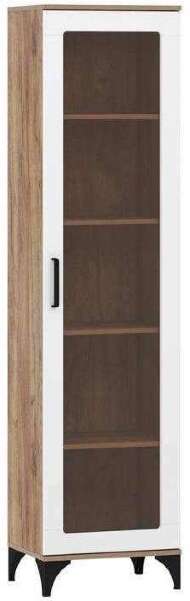 НМ 013.06 Марсель шкаф-пенал Дуб Крафт табачный/Меренга НМ 013.06 Марсель шкаф-пенал Дуб Крафт табачный/Меренга