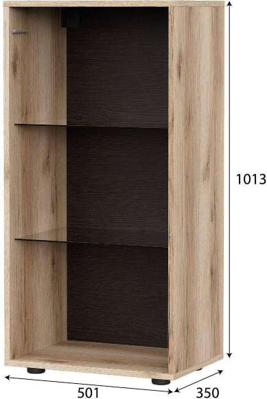 Тумба со стеклом Берген (Арника) Дуб Делано Тумба со стеклом Берген (Арника) Дуб Делано