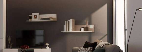 Полка навесная Калипсо (2 шт.), Меланж