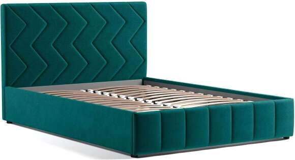 Милана кровать 140 Tenerife izumrud (сине-зелёный) Милана кровать 140 Tenerife izumrud (сине-зелёный)