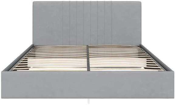 Кровать с латами Соло 180*200, Светло-серый Кровать с латами Соло 180*200, Светло-серый