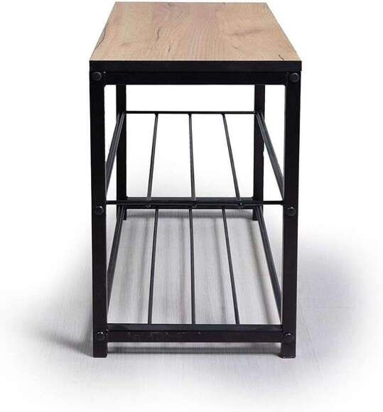 Обувница Верда Дуб Крафт золотой / Черный