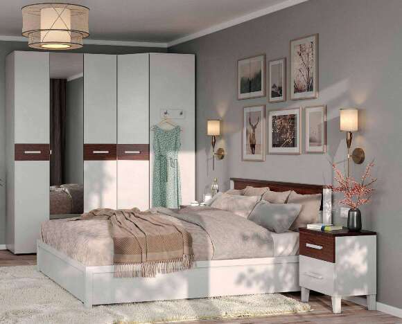 Шкаф угловой Норвуд 156 Глазов-мебель