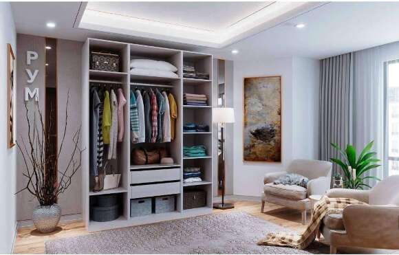 Гардеробная Рум. Комплект 4.2, ясень анкор светлый