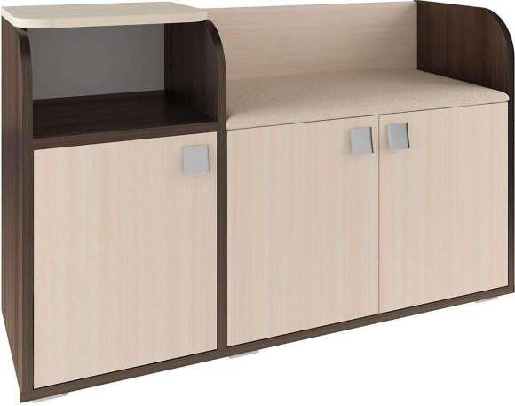 Ивушка 5 Тумба для обуви Бодега Темный / Светлый