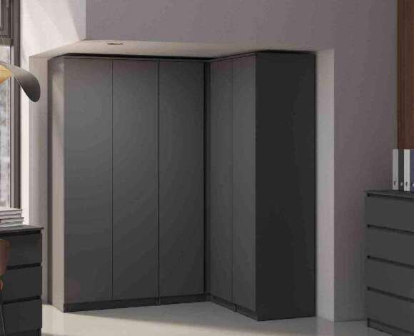 Шкаф-пенал Челси (МИФ) Графит