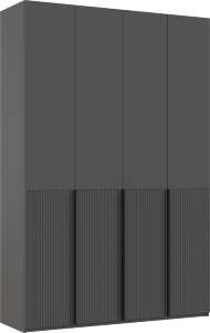 Марвэл Шкаф 4-х ств. (1600) (Браш Графит, Графит)