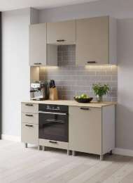 МК Аленушка 1,6м в.7 Орешник Матовый Вижен,скоба черный,сонома