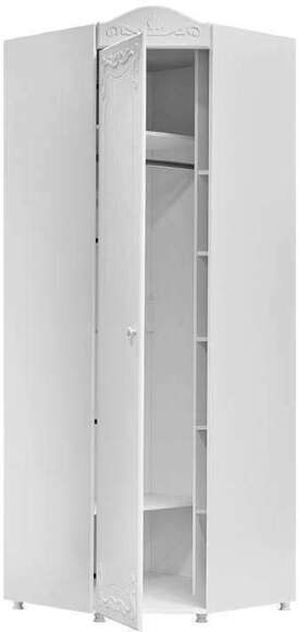 Детская Италия-5 мягкая спинка белое дерево