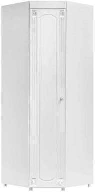 Шкаф угловой (гл.410) Афина АФ-65 белое дерево