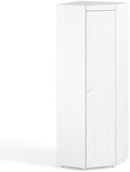 Шкаф угловой (гл.410) Афина АФ-65 белое дерево